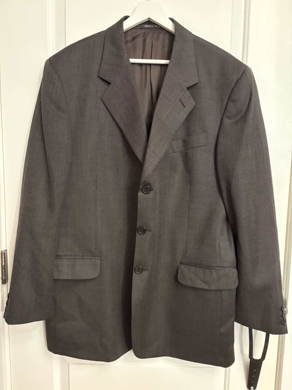 Fendi Men’s Blazer Suit Jacket Wool Grey Size XL NEW